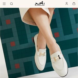 Hermes Paris Loafer - BNIB - Beige Glaise - Sz 37